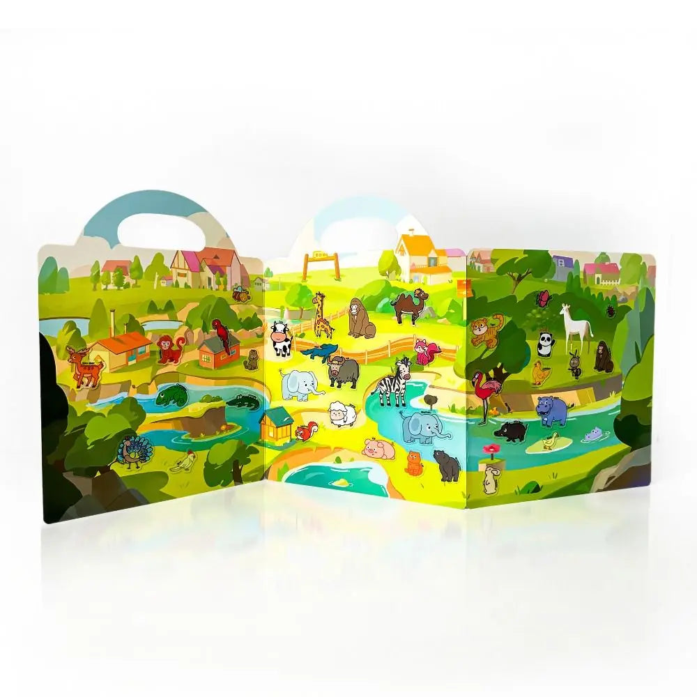 Reusable Jelly Sticker Book for Toddlers | Waterproof Travel Activity Toy