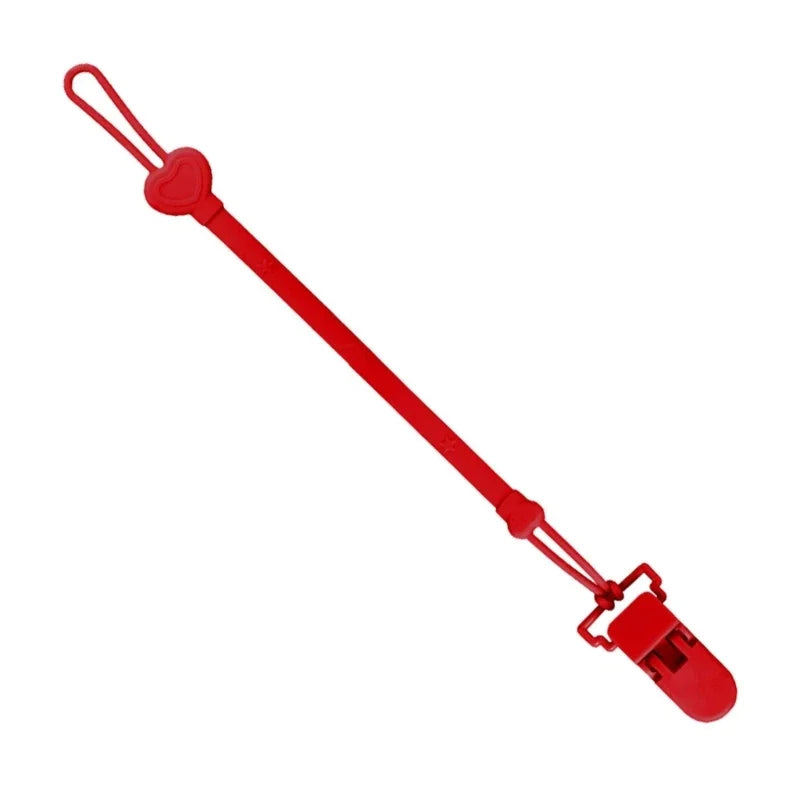 Silicone Chain Fastened Strap for Baby Pacifier Teething Clip Newborn Teether Chain Nipple Holder Nursing Accessories