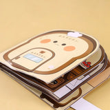 Paper Waffle Quiet Book Colorful Fried Chicken Cartoon Busy Book Convenience Store Handmade Toy Snack Bar Sticker Game