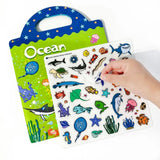 Reusable Jelly Sticker Book for Toddlers | Waterproof Travel Activity Toy