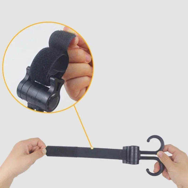Double Hook Load-bearing Sturdy and Durable 360 Degree Rotating Adjustable Hook and Loop Fasteners Baby Stroller Accessories