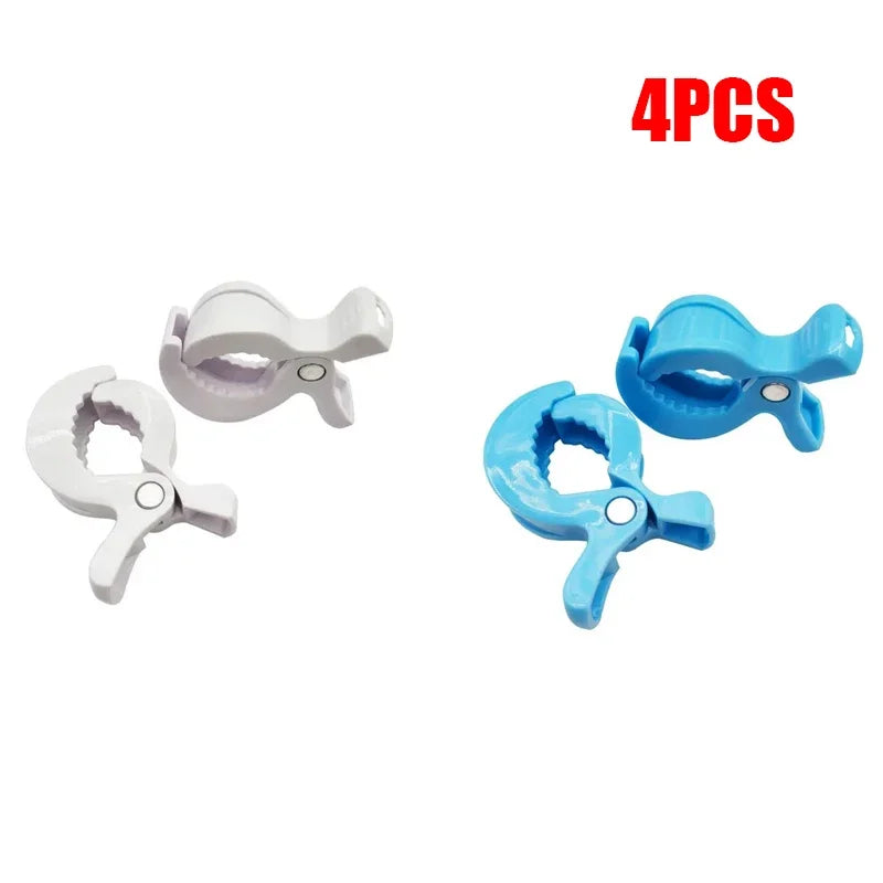 2/4PCS Baby Stroller Clamp Alligator Clip Pram Peg Portable Stroller Hook Baby Car Seat Clips Toddler Baby Stroller Accessories
