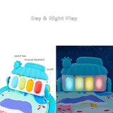 Baby Activity Gym Play Mat with Piano | Musical Tummy Time Toy
