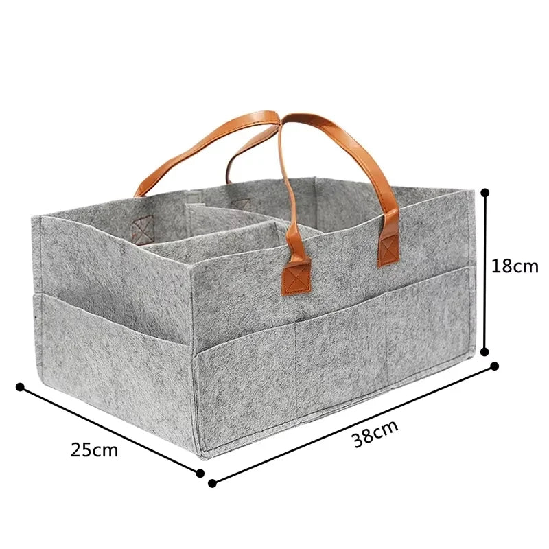 Baby Stroller Accessories Mom Tote Bag Foldable Storage Baby Diaper Hanging Bag Thickened Portable Mom Cart Portable Diaper Bag