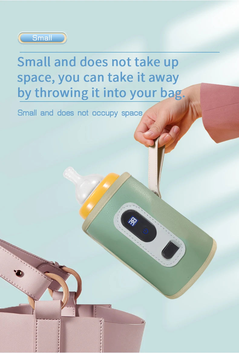 USB bottle warmer bag, baby milk insulation bag, portable multifunctional bottle warmer, suitable for home travel and cars.