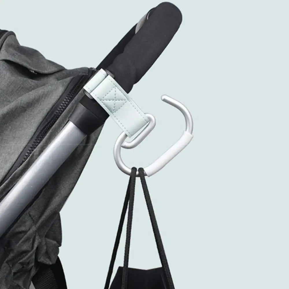 PU Baby Stroller Hooks Cart Organizer Solid Color Hanging Hook Cartoon Stroller Accessories Stroller Accessories Pram