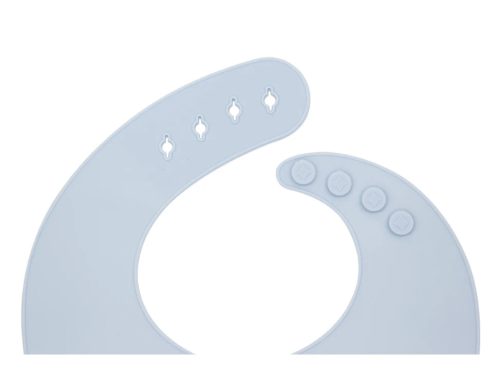 Waterproof Bibs For Kids Feeding Baby Eating Stuff Soft Silicone Babeast Cartoon Printed Adjustable Baby Tasting Feeding Bibs