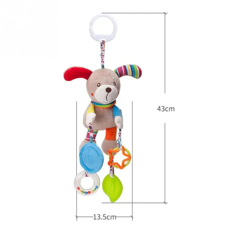 Baby Hanging Toys for 0 3 6 12 Months Rainbow Activity Plush Animal Stroller Toy for Baby Car Seat Crib Travel Sensory Baby Toy