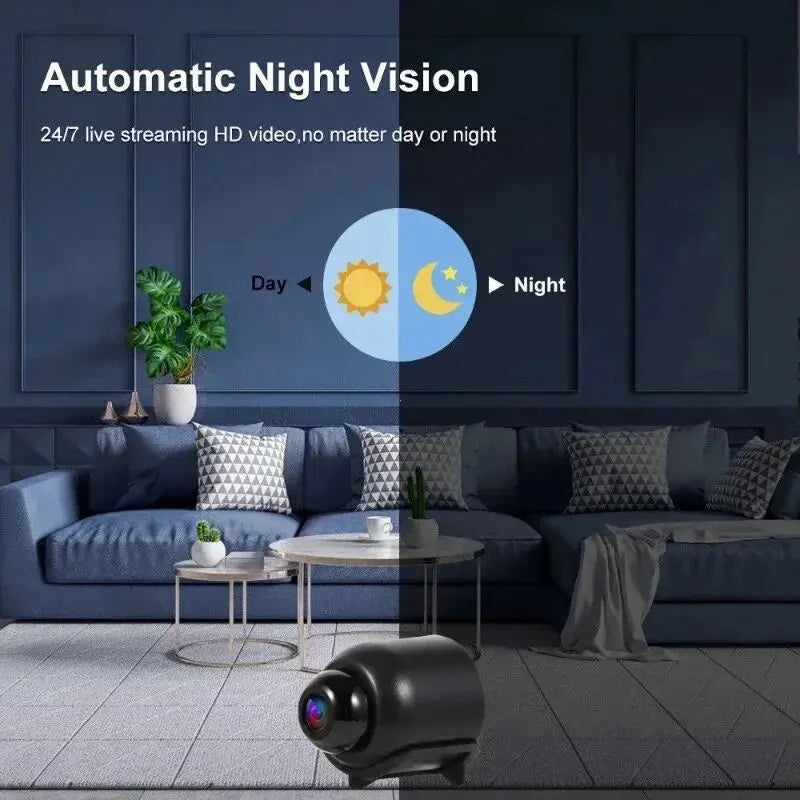HD 1080P X5 Mini Camera Camera IP Camera Recorder Wireless WiFi Baby Monitor Indoor Safety Security Surveillance Night Vision