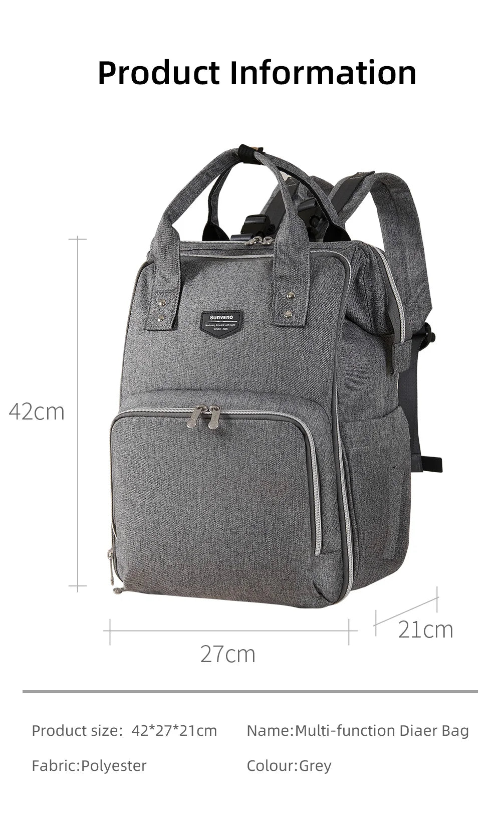 Nappy Backpack Bag Mummy Large Capacity Bag Multi-function Waterproof Outdoor Travel Diaper Bags