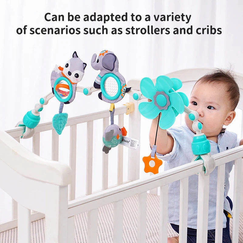Children Activity Arch Toys Sensory Development Fine Motor Skills Toys Collapsible Hanging Mobile Toys Baby Car Seat Toys Gift