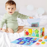 Montessori Baby Tissue Box Toy – Sensory Pulling Toy for Fine Motor Skills