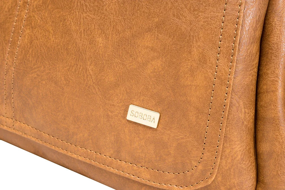 Soboba Large Capacity Solid Diaper Bag with Backpack Straps for Fashionable Mothers – Waterproof Nappy Changing Bag