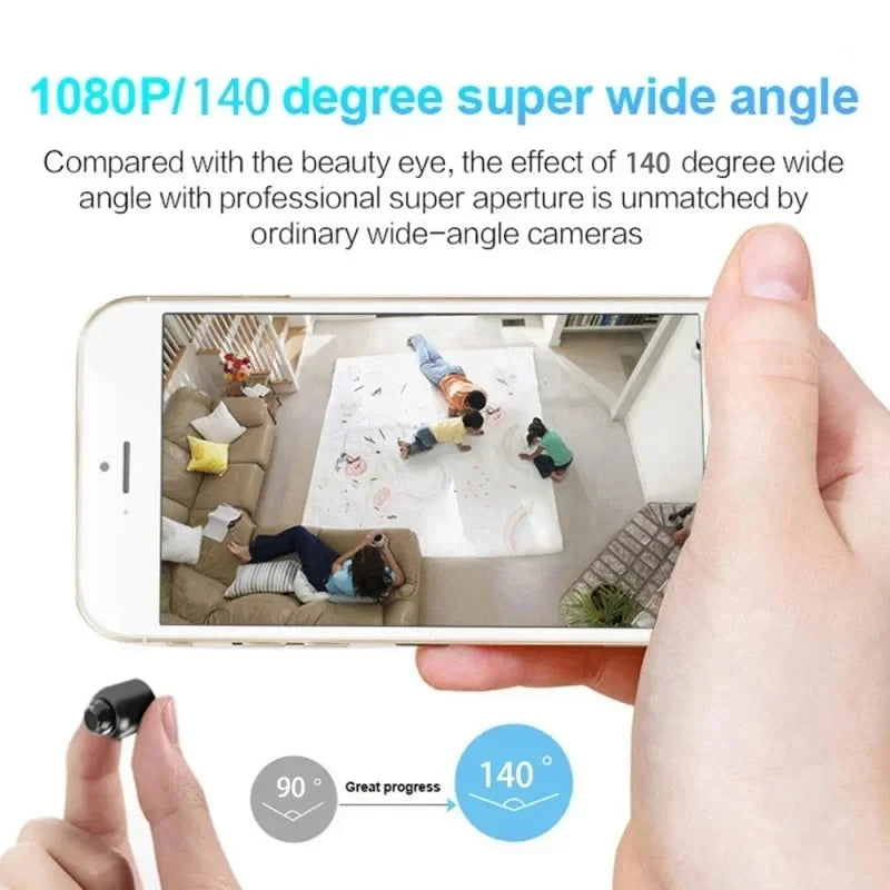 HD 1080P X5 Mini Camera Camera IP Camera Recorder Wireless WiFi Baby Monitor Indoor Safety Security Surveillance Night Vision