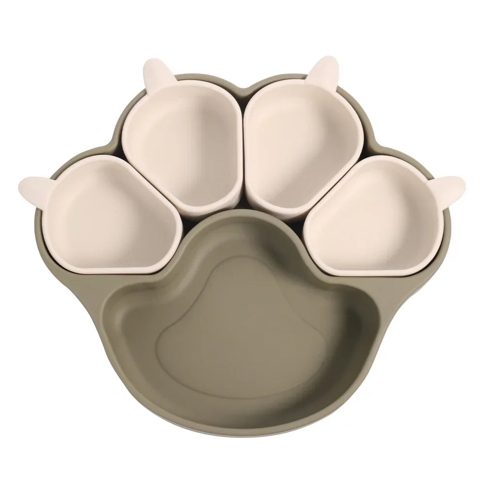 Silicone Baby Feeding Set with Suction Bowl & Plate | BPA-Free Toddler Tableware