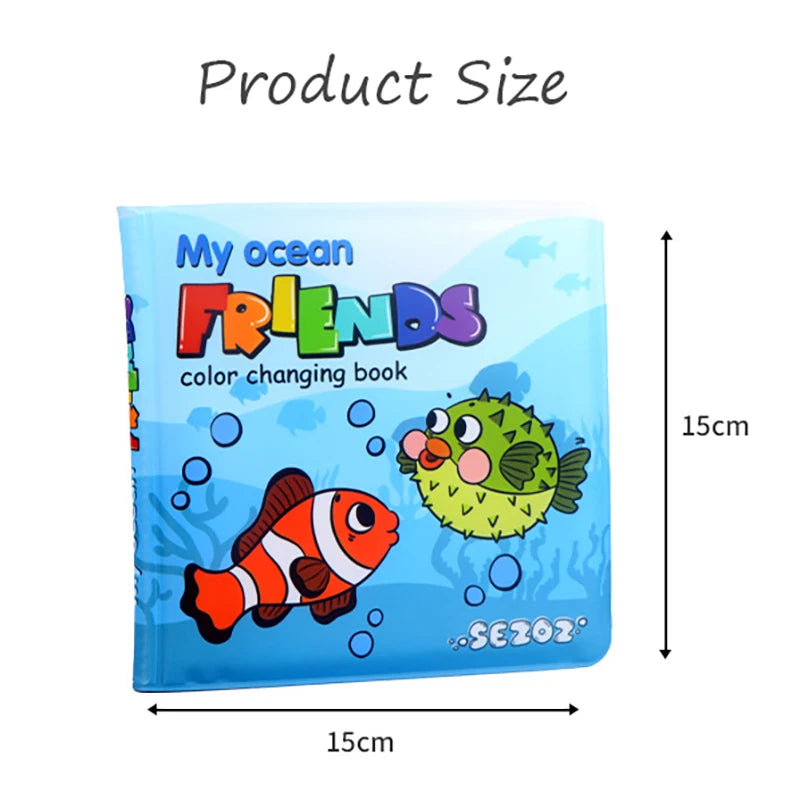 Baby Bath Books Swimming Bathroom Toys Water Painting Coloring Magic Picture Books Early Educational Toys For Kids Quiet Books