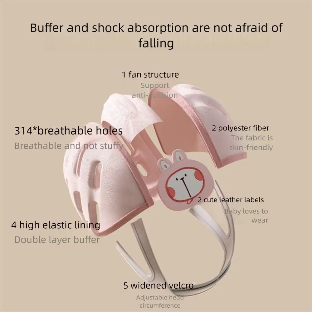 Baby Safety Helmet – Soft Toddler Head Protector (360° Protection)