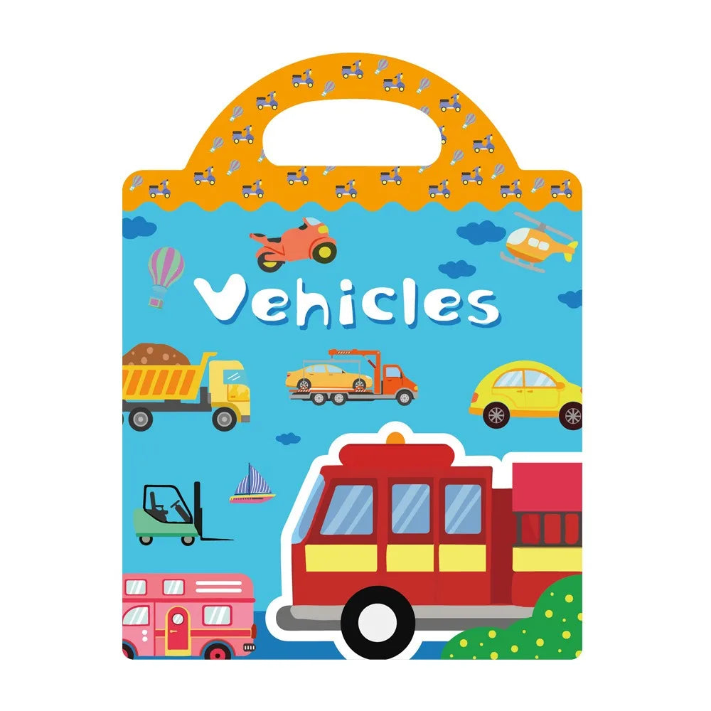 Reusable Jelly Sticker Book for Toddlers | Waterproof Travel Activity Toy