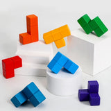 Montessori Soma Cube Puzzle for Kids | 3D Wooden Brain Teaser Toy