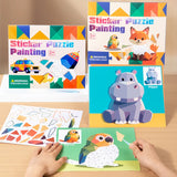 Early Childhood Education Scene Sticker Book Focus Cultivation Quiet Sticker Book Enlightenment Puzzle Cognitive Sticker Book