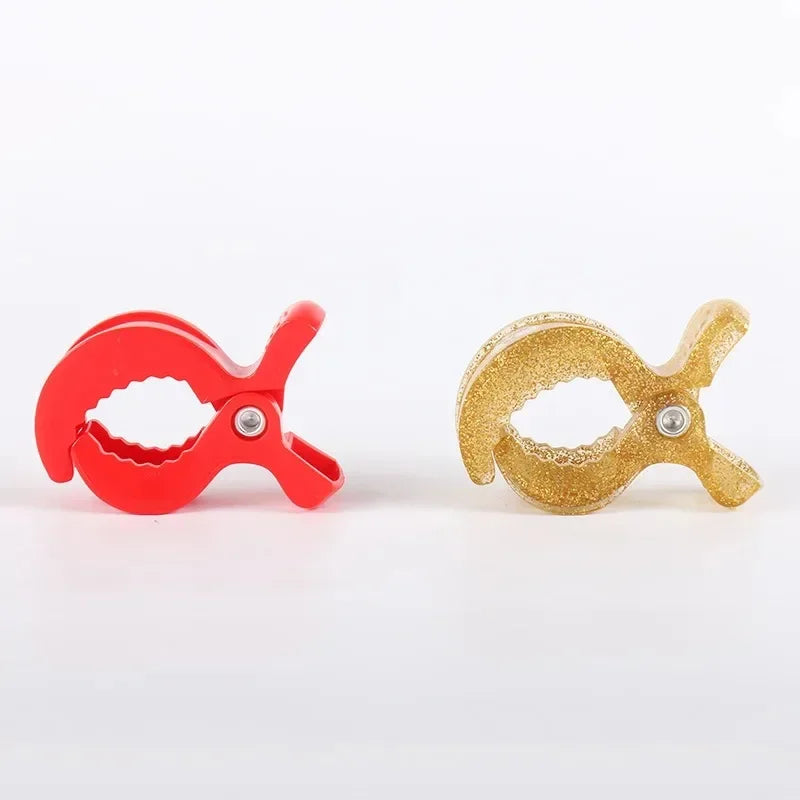 2/4PCS Baby Stroller Clamp Alligator Clip Pram Peg Portable Stroller Hook Baby Car Seat Clips Toddler Baby Stroller Accessories