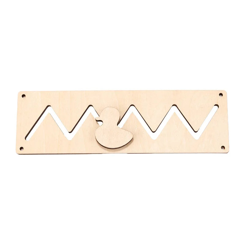 Montessori Wooden Busy Board Toy with Gears & Switches