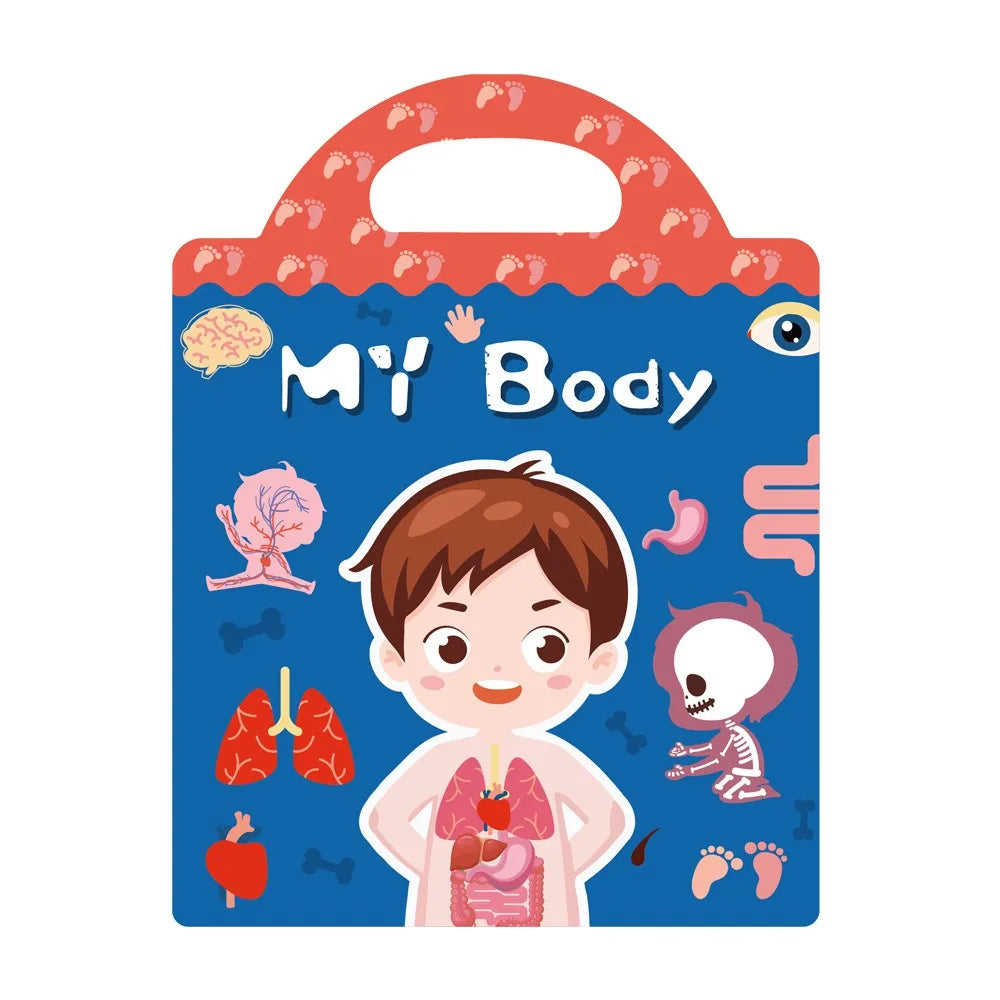 Reusable Jelly Sticker Book for Toddlers | Waterproof Travel Activity Toy