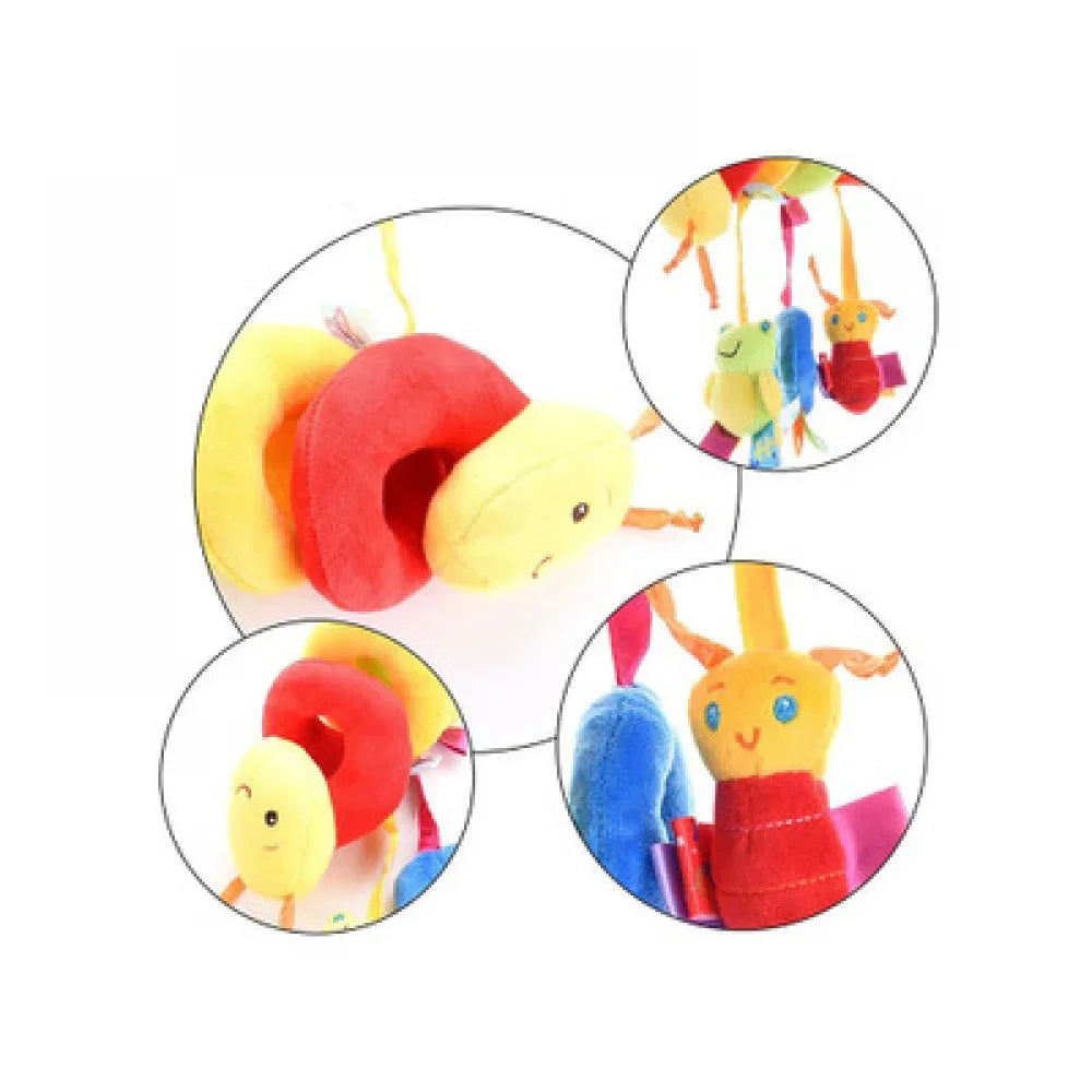 Car Seat Toys Infant Plush Hanging Toys for Babies 0 3 6 12 Months Stroller Crib Mobile Rattles Bed Winding Plush Baby Toy Gift