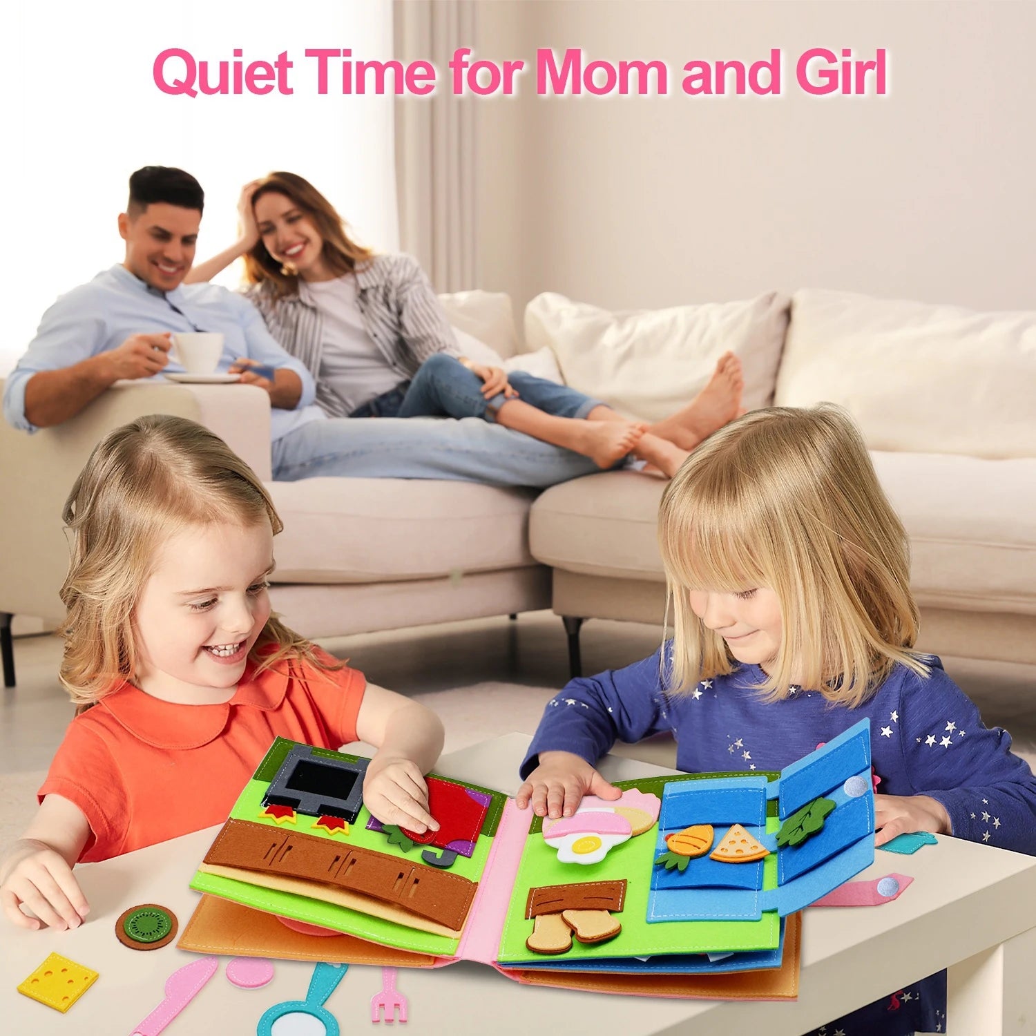 Montessori Busy Book for Toddlers – Preschool Learning Activity Toy
