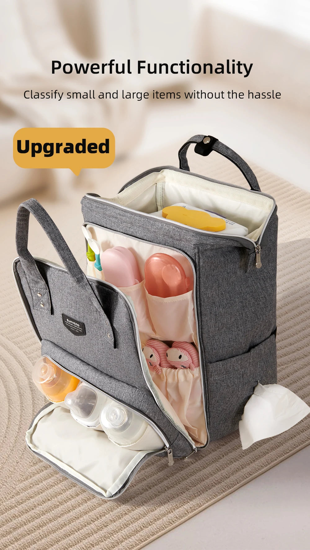 Nappy Backpack Bag Mummy Large Capacity Bag Multi-function Waterproof Outdoor Travel Diaper Bags