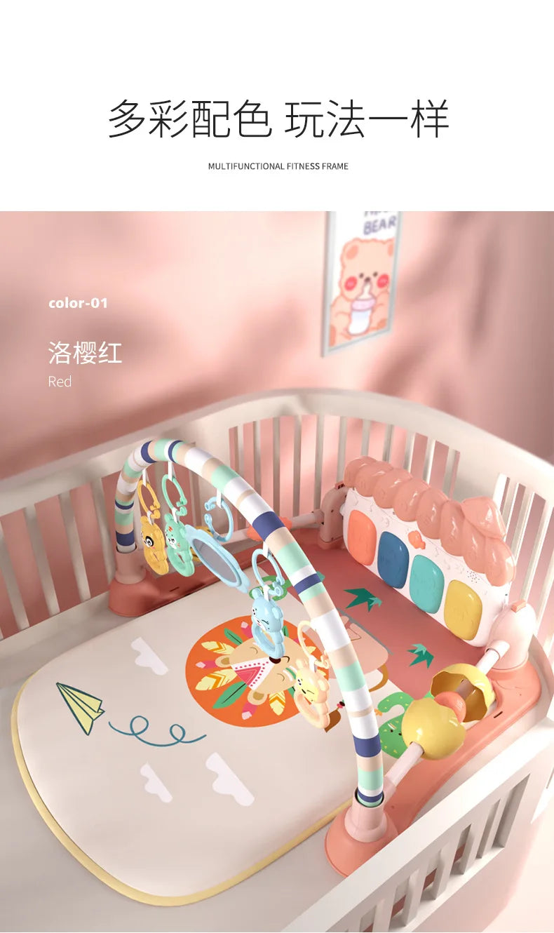 Baby Musical Activity Gym Play Mat with Piano | Tummy Time Toy