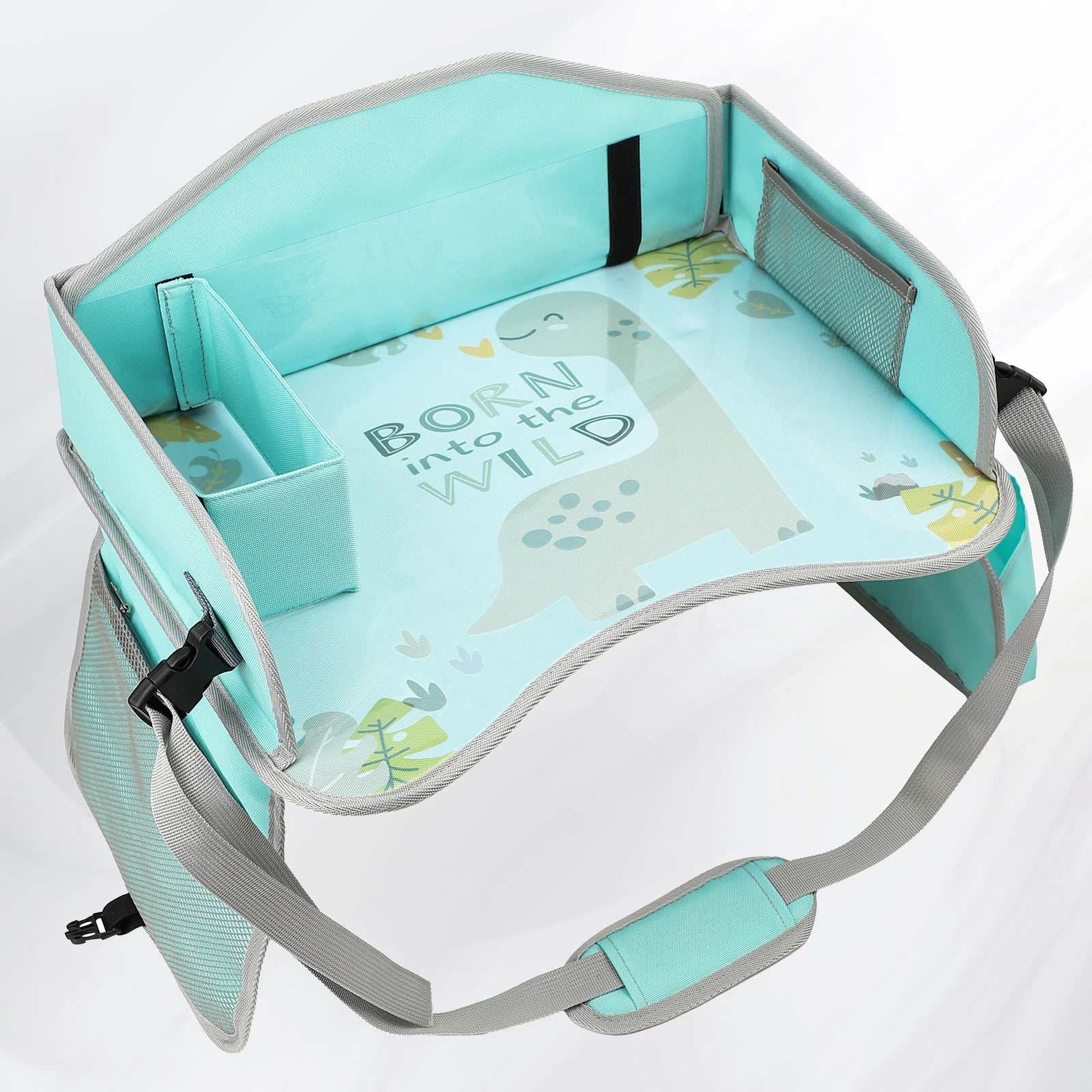 Vehicle-mounted Painting Board Waterproof Child Travel Tray for Car Seat Portable Safety Seat Storage Mesh Pocket Large Capacity