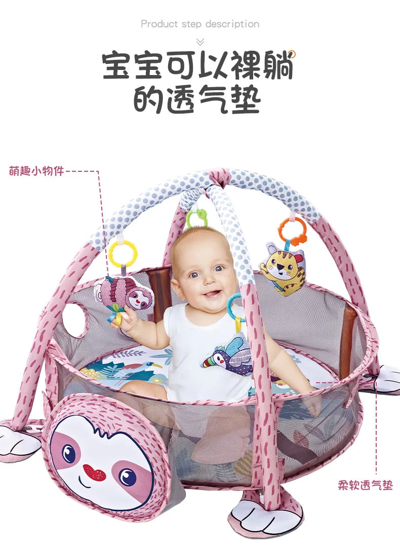 Baby Play Gym & Activity Mat – Tummy Time Playmat with Toys