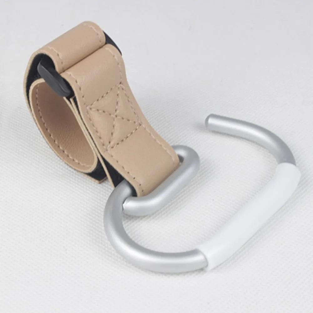 PU Baby Stroller Hooks Cart Organizer Solid Color Hanging Hook Cartoon Stroller Accessories Stroller Accessories Pram
