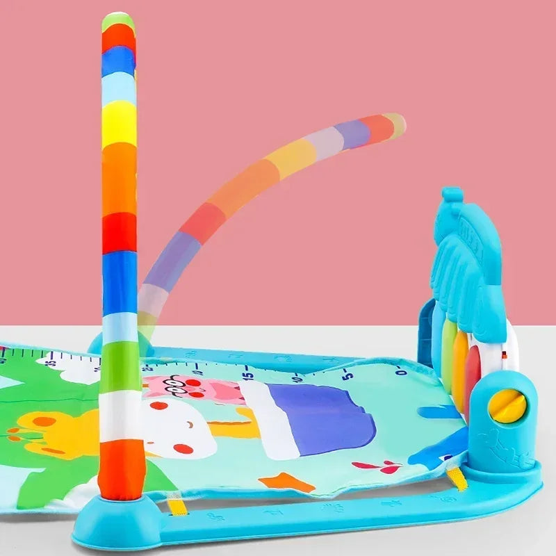 Baby Activity Gym Play Mat with Piano | Musical Tummy Time Toy
