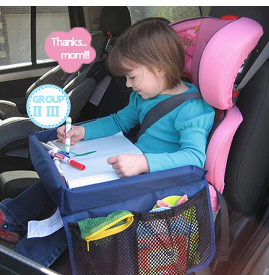Car Seat Travel Tray for Toddlers – Snack & Activity Table for On-the-Go Play