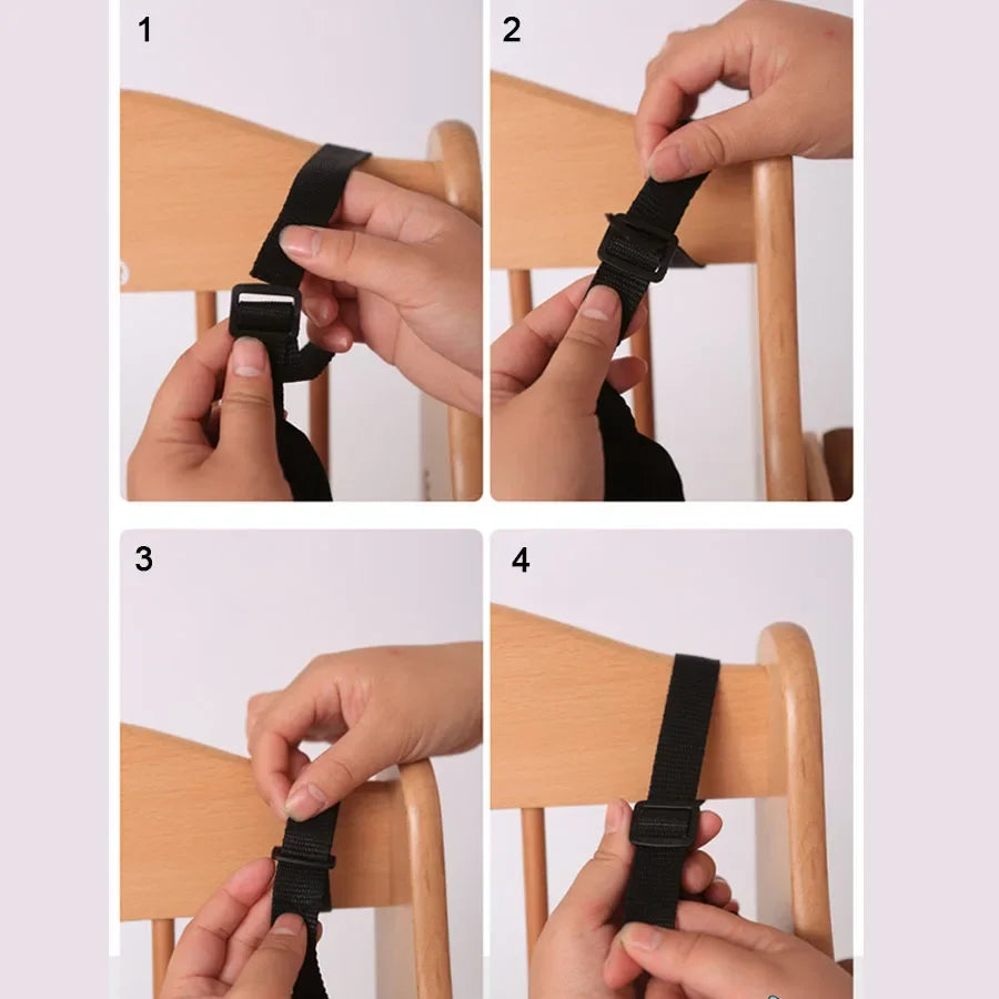 Universal Baby 5-Point Safety Harness – Adjustable Seat Belt for Stroller & High Chair