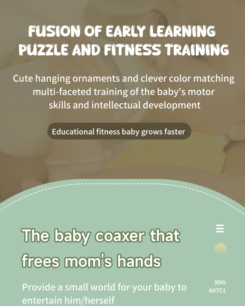 Baby Activity Gym Play Mat for Tummy Time | Infant Development Toy