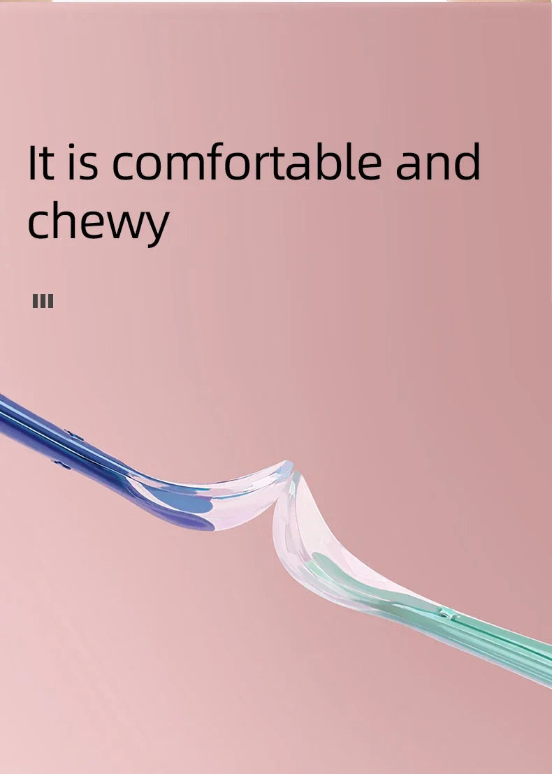 2 Pcs Baby Silicone Spoon Learning Spoon Set Stars Tableware Kids Soft Silicone Feeding Spoon Training Baby Reborn Silicone