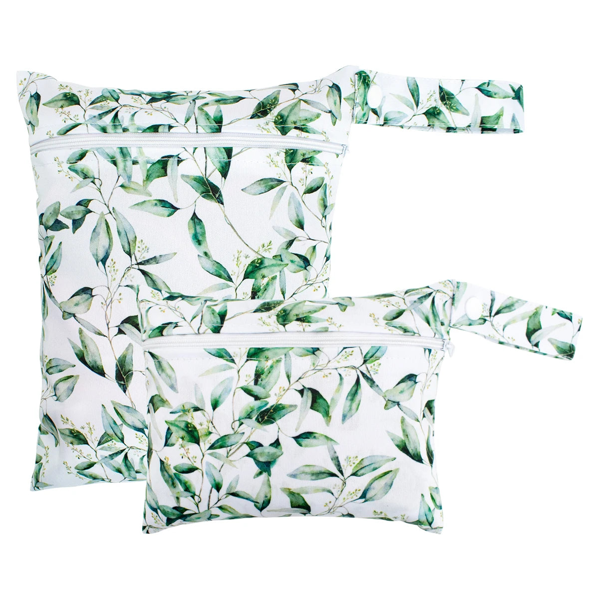 2pcs Set Smooth Zipper Pocket Multi-Scenario Use Can Be Hung Waterproof Reusable Diaper Cover WetBag Washable Yoga Bag