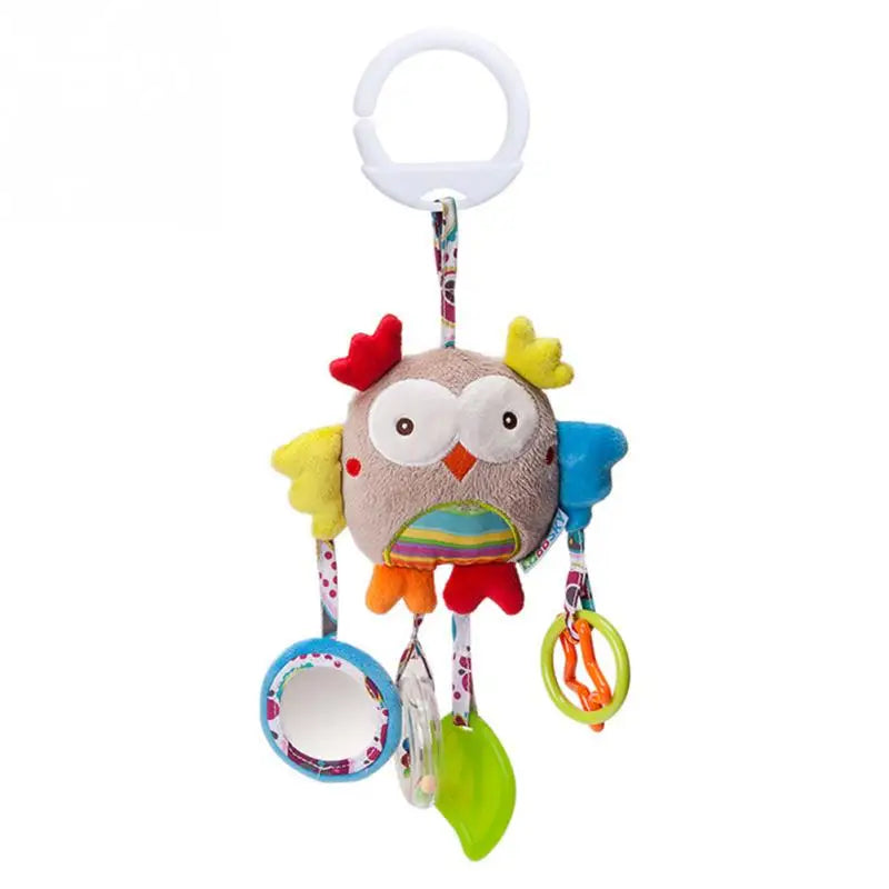 Baby Hanging Toys for 0 3 6 12 Months Rainbow Activity Plush Animal Stroller Toy for Baby Car Seat Crib Travel Sensory Baby Toy