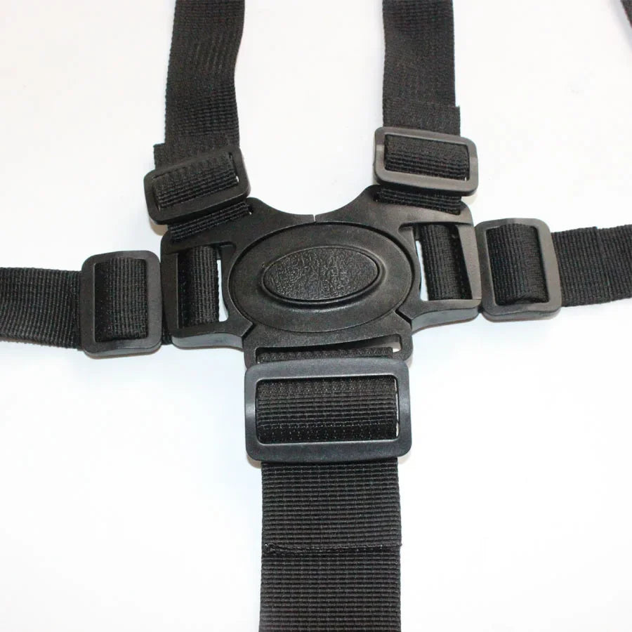 Universal Baby 5-Point Safety Harness – Adjustable Seat Belt for Stroller & High Chair