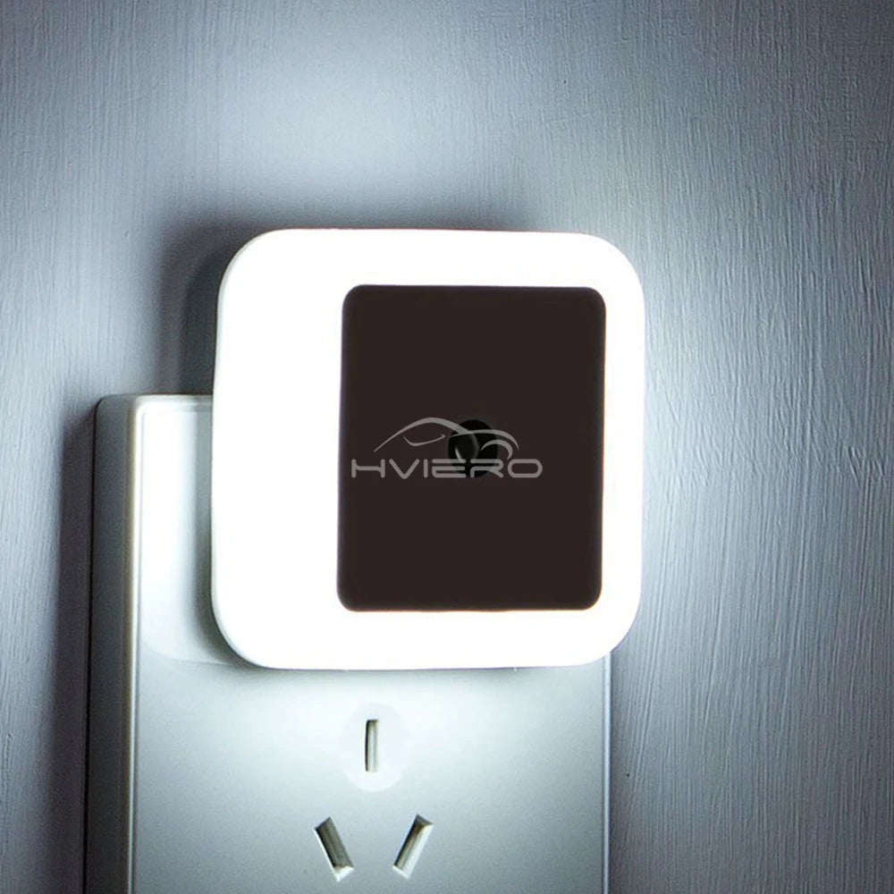 Wireless Sensor LED Night Light EU Plug Mini Square Nights Lights For Baby Children Living Room Bedroom Corridor Lighting Lamp