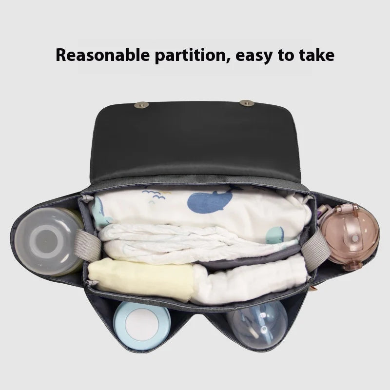 Baby stroller large capacity travel bag, bottle rack, baby stroller urine bag, baby stroller accessories