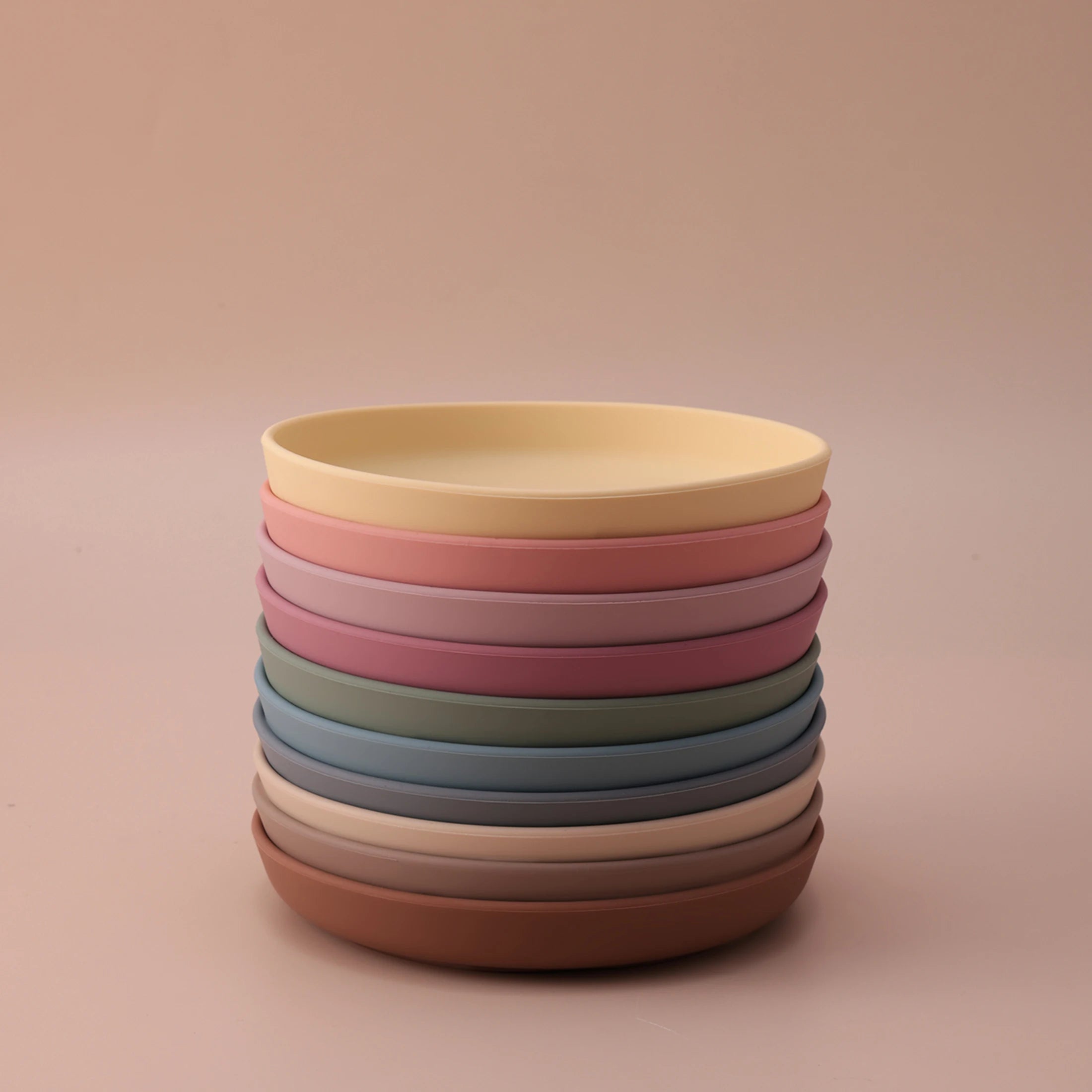 Color Kids 1PCS Food Grade Silicone Baby Plate Anti-Slip Sucker Dishes Toddler Feeding Bowl BPA Free Newborn Accessories