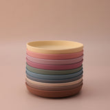 Color Kids 1PCS Food Grade Silicone Baby Plate Anti-Slip Sucker Dishes Toddler Feeding Bowl BPA Free Newborn Accessories