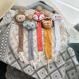 New Baby Pacifier Clip Chain Dummy Holder for Nipple Clip Newborn Cartoon Animal Nipple Chains Birthday Shower Gift for