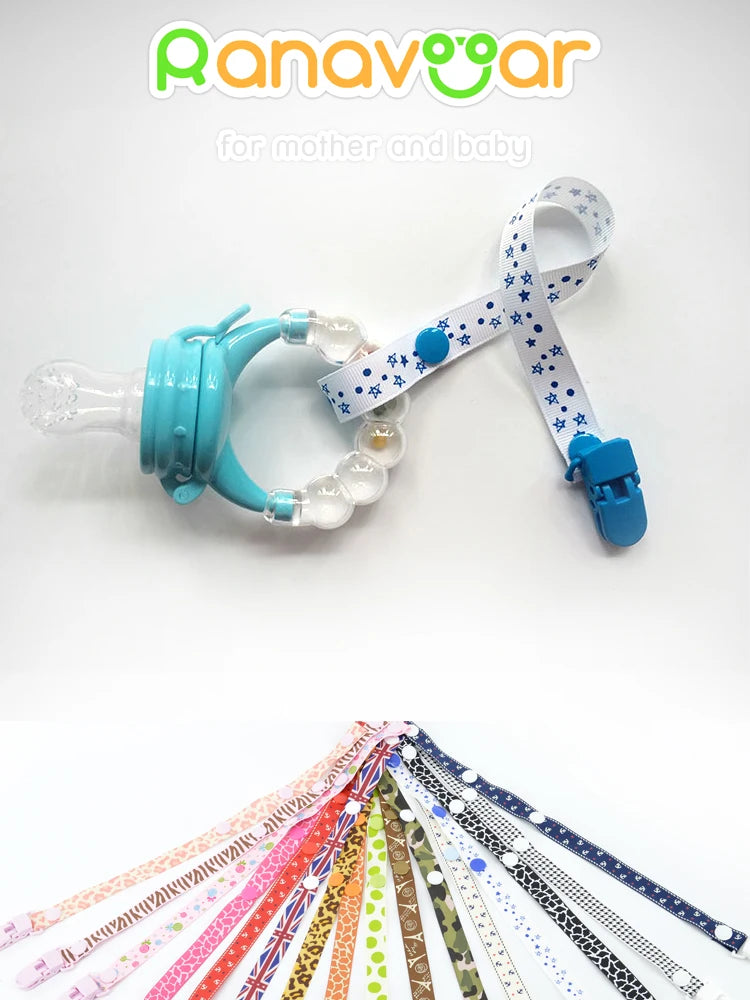 Baby Pacifier Clip Chain For Soothers Ribbon Chupetas Funny Dummy Holder Leash Strap Infant Nipple Accessories