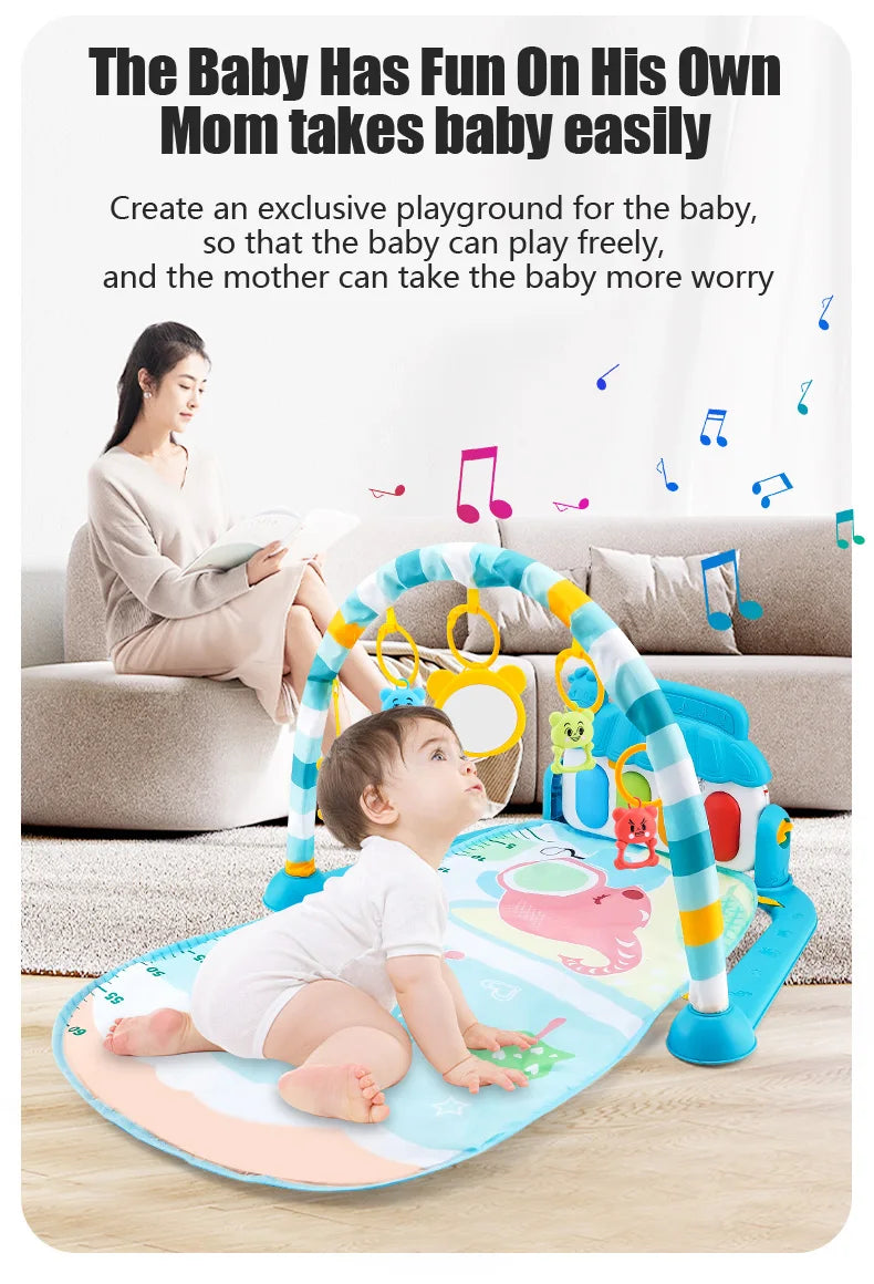 Baby Piano Play Mat & Activity Gym – Kick & Play Tummy Time Toy