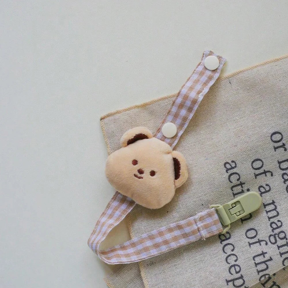1PCS Cute Bear Baby Pacifier Clip Chain Dummy Holder Soother Pacifier Clips Strap Nipple Holder Infant Feeding Babies Accessorie